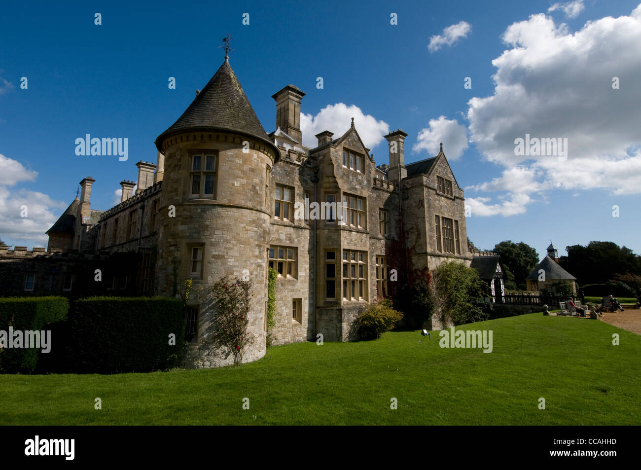 Lord Montagus Familienhaus im Palace House aus dem 13.. Jahrhundert auf dem Beaulieu Estate im New Forest National Park von Hampshire in Großbritannien. Stockfoto