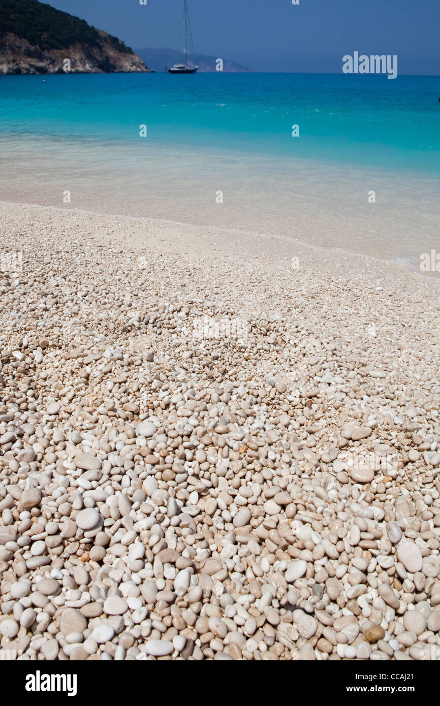 Myrtos Beach auf der griechischen Insel Kefalonia Stockfoto