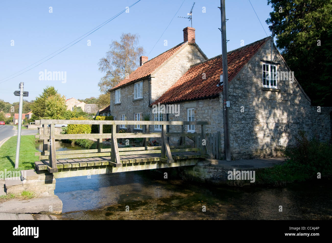 Thornton-le-Dale, einem Dorf in der North Yorkshire Moors National Park, Großbritannien Stockfoto