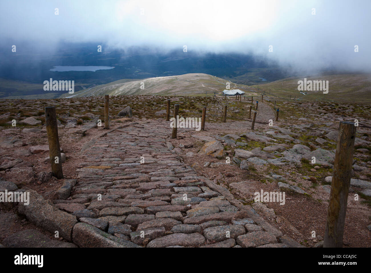 Blick vom Gipfel des Cairn Gorm Stockfoto