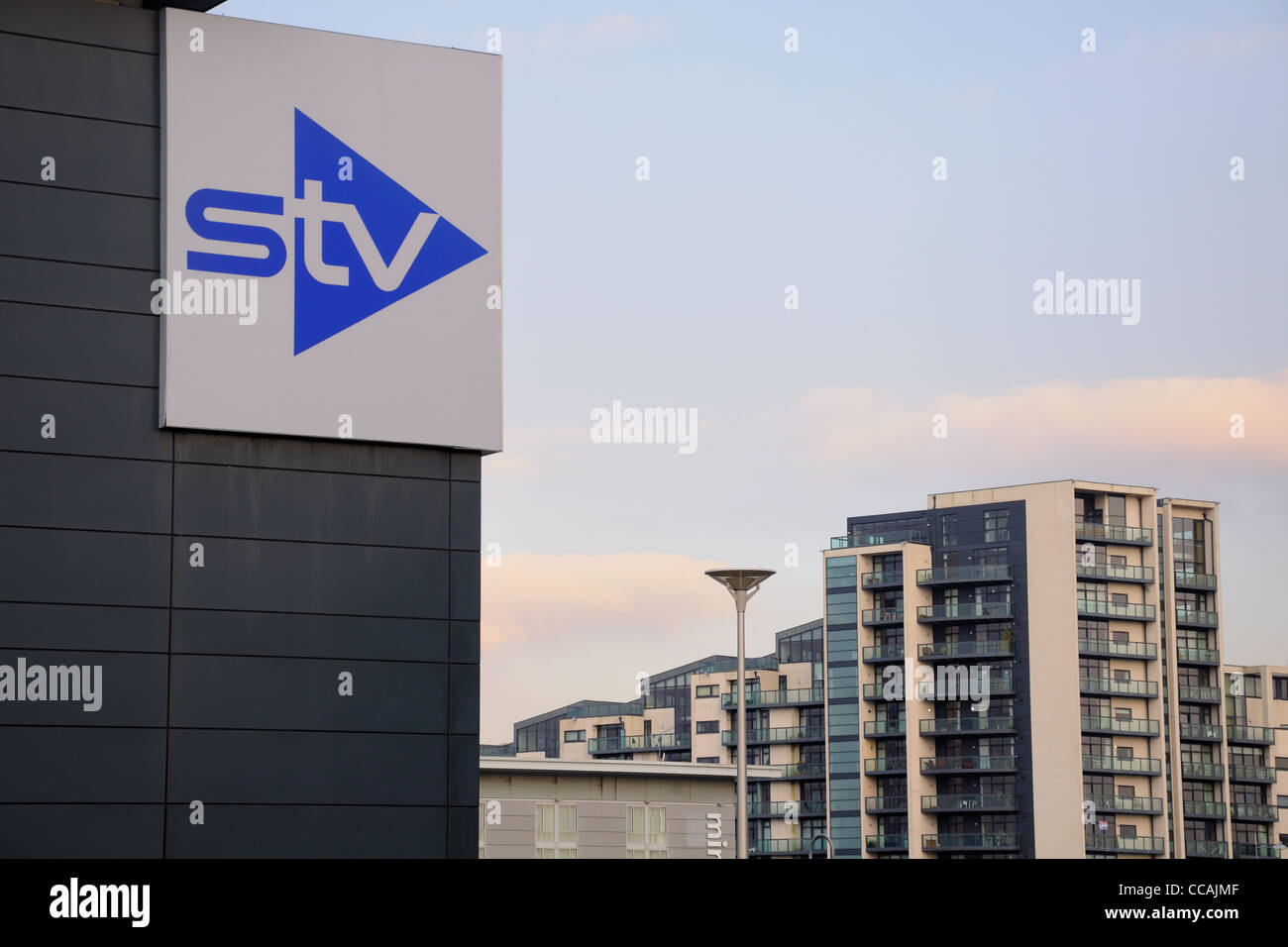 Der STV, Scottish Television Studios in Glasgow, Schottland, Großbritannien Stockfoto