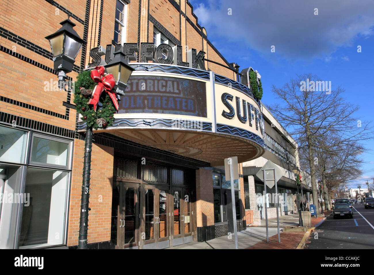 Der Suffolk-Theater am Main St. Downtown Riverhead Long Island NY Stockfoto