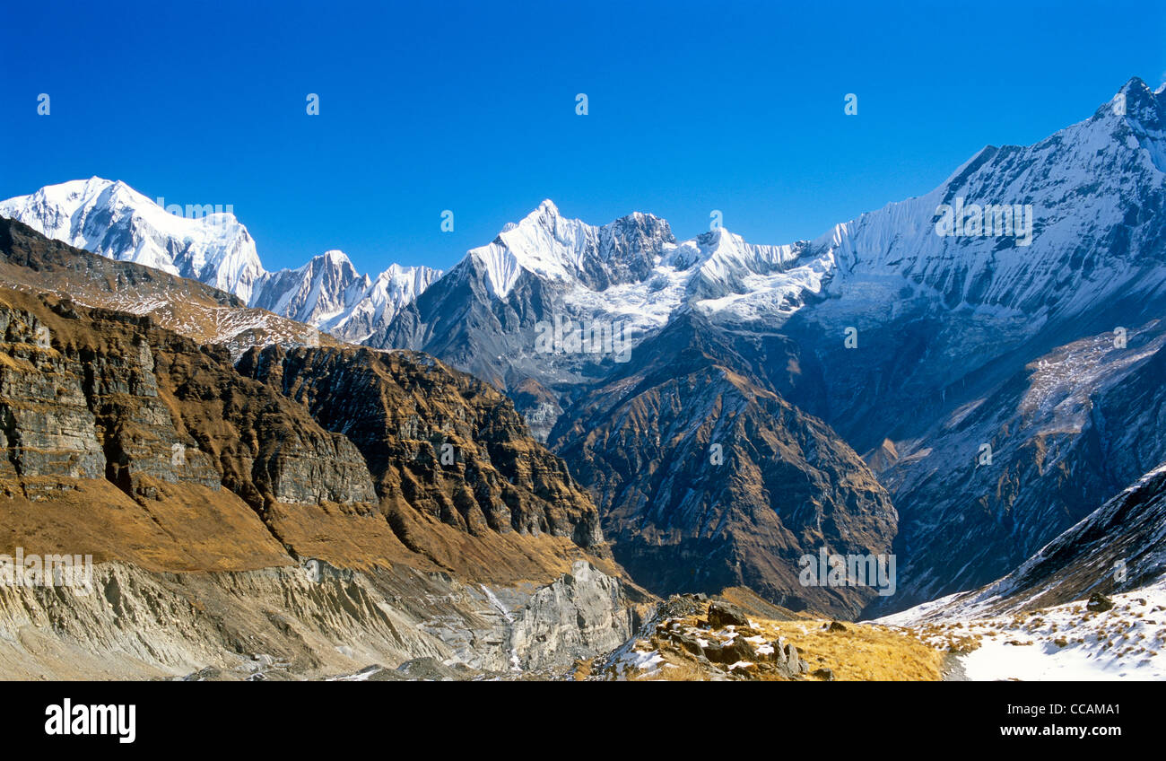 Himalaya-Langtang-Nepal-Asien Stockfoto