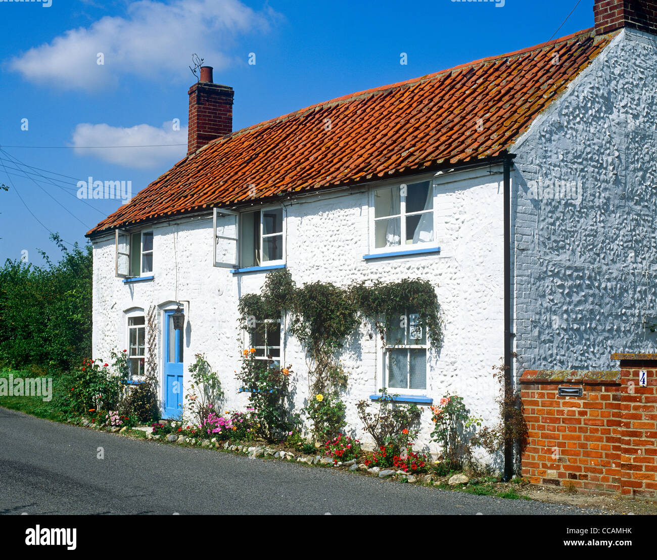 Traditionelle Hütte Norfolk UK Stockfoto