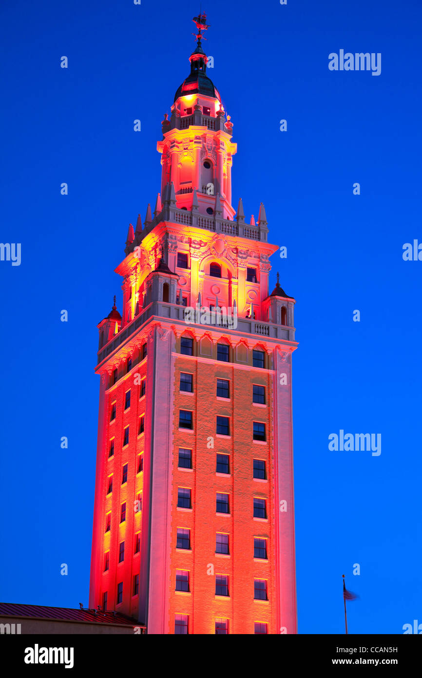 Freedom Tower in der Innenstadt von Miami Stockfoto