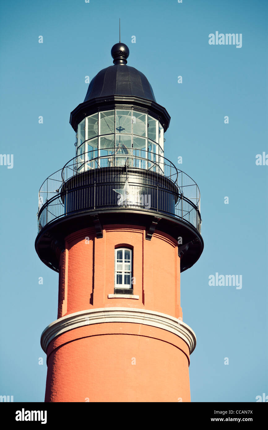 Ponce de Leon Inlet Lighthosue in Ponce Inlet, Florida Stockfoto