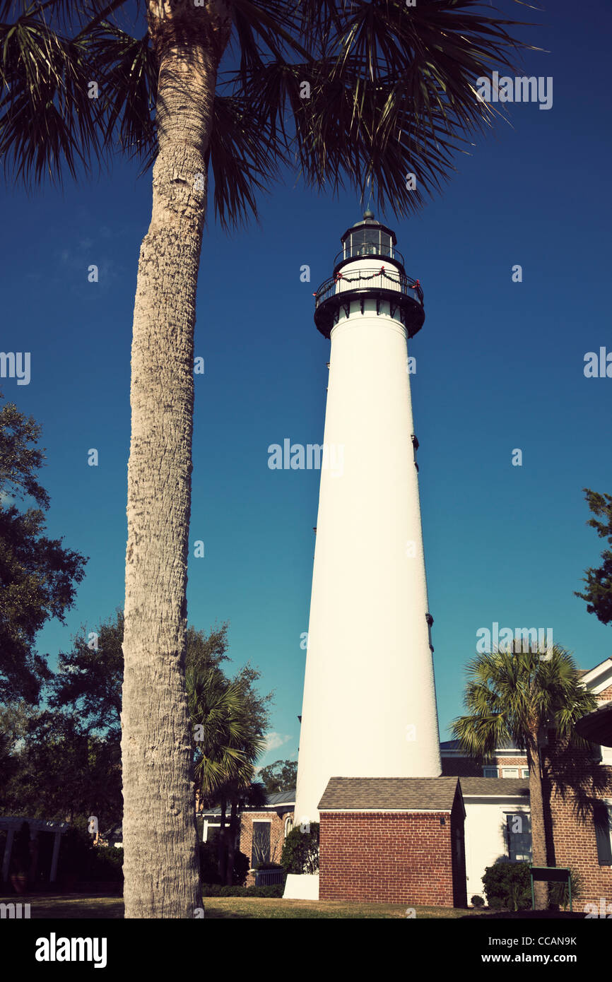 Saint Simons Lighthouse Stockfoto