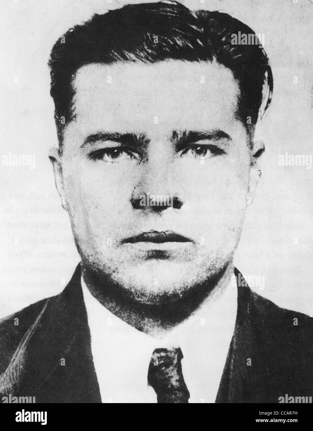 PRETTY BOY FLOYD (1904 – 1934) amerikanischer Bankräuber in einem 1931 Polizei Foto Stockfoto