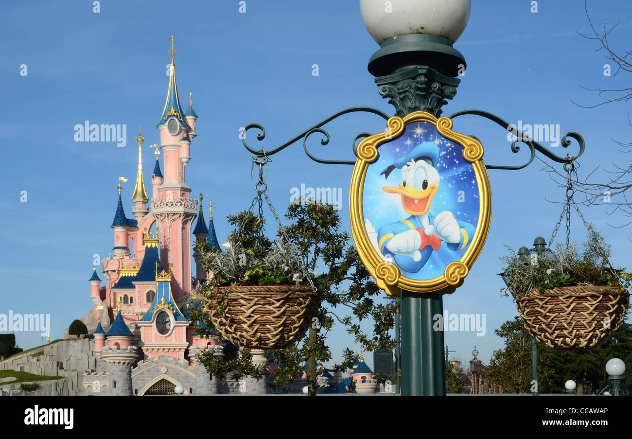 Im Disneyland Park in der Nähe von Paris, Frankreich. Stockfoto