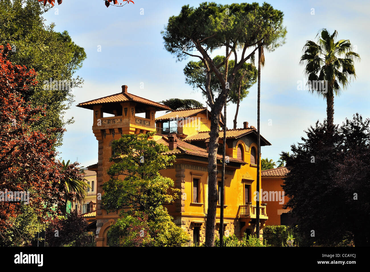 Italia Roma Coppede "via Serchio Stockfoto