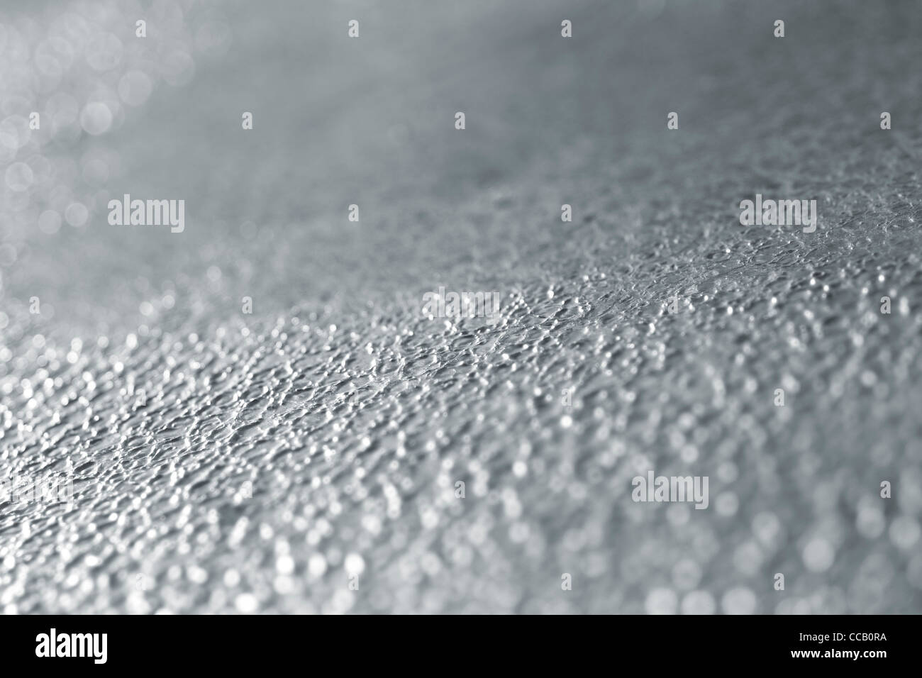 Full-Frame-abstrakten Hintergrund einer rauen metallischen Oberfläche, Schwerpunkt im Mittelteil Stockfoto