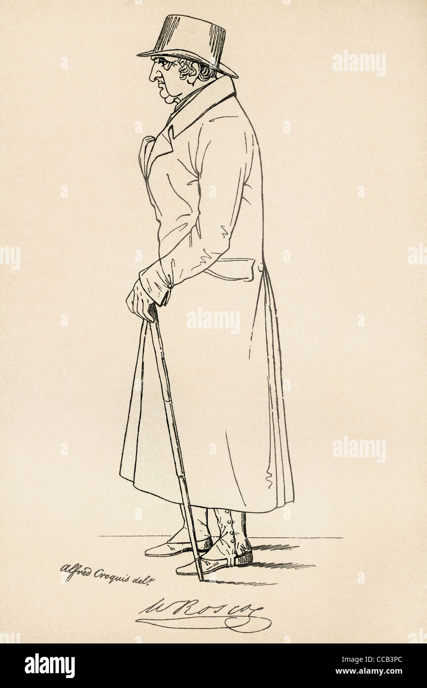 William Roscoe, 1753 - 1831. englische Historiker und verschiedene Schriftsteller. Aus dem maclise Portrait Gallery, veröffentlicht 1898. Stockfoto