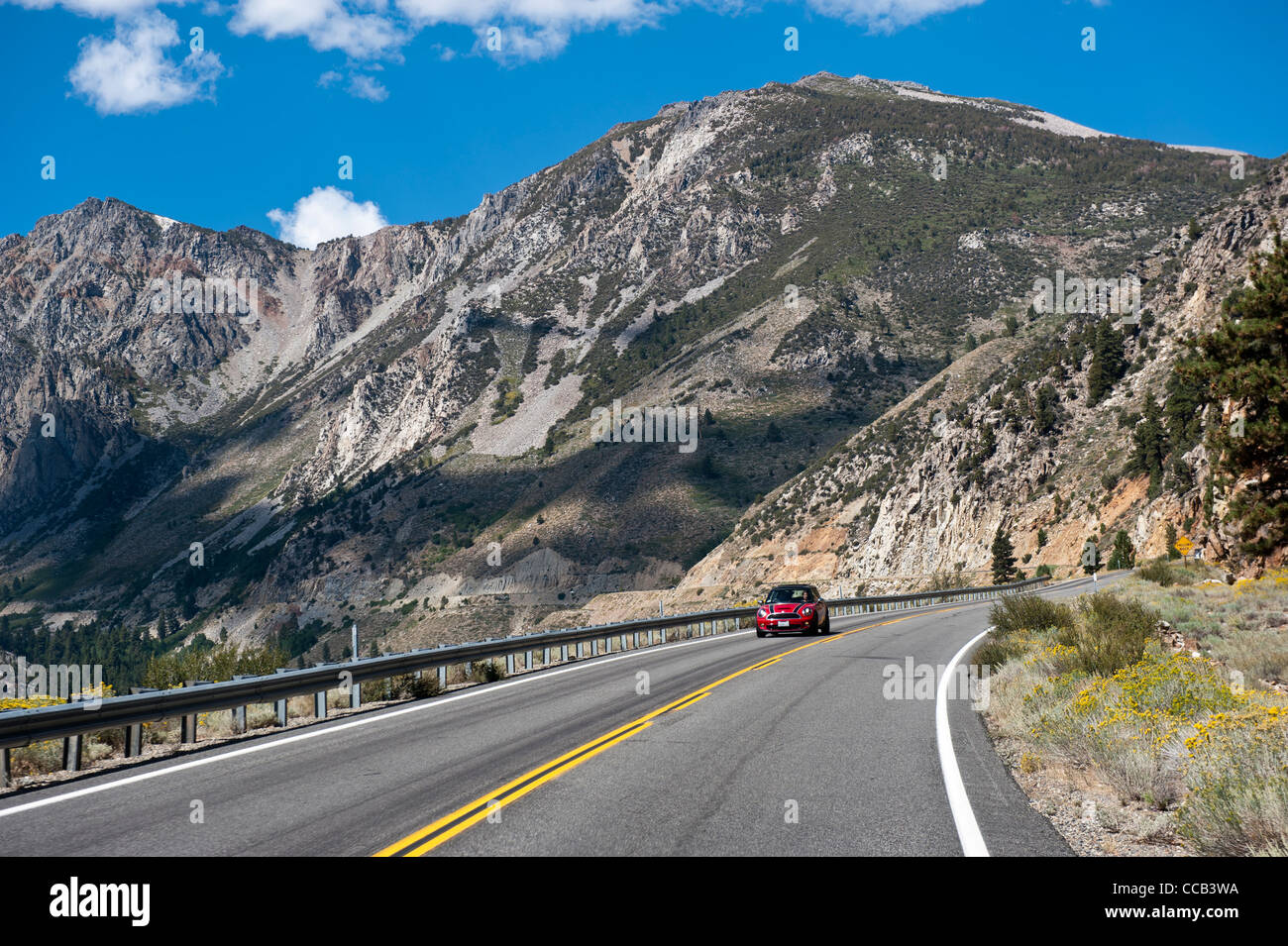 Der Tioga Pass. Yosemite-Nationalpark. Kalifornien. USA Stockfoto