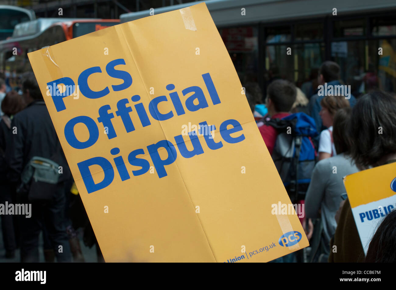 Offizielle Demo gegen Kürzungen der Regierung in Manchester Stockfoto