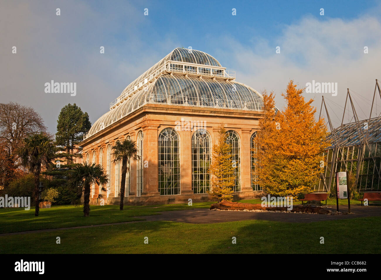 Das Palm House, Royal Botanic Garden Edinburgh Stockfoto