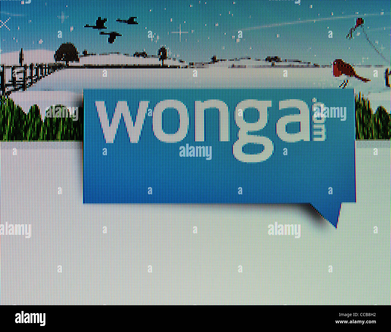 Wonga.com sofort Bargeld Darlehen-Website Stockfoto