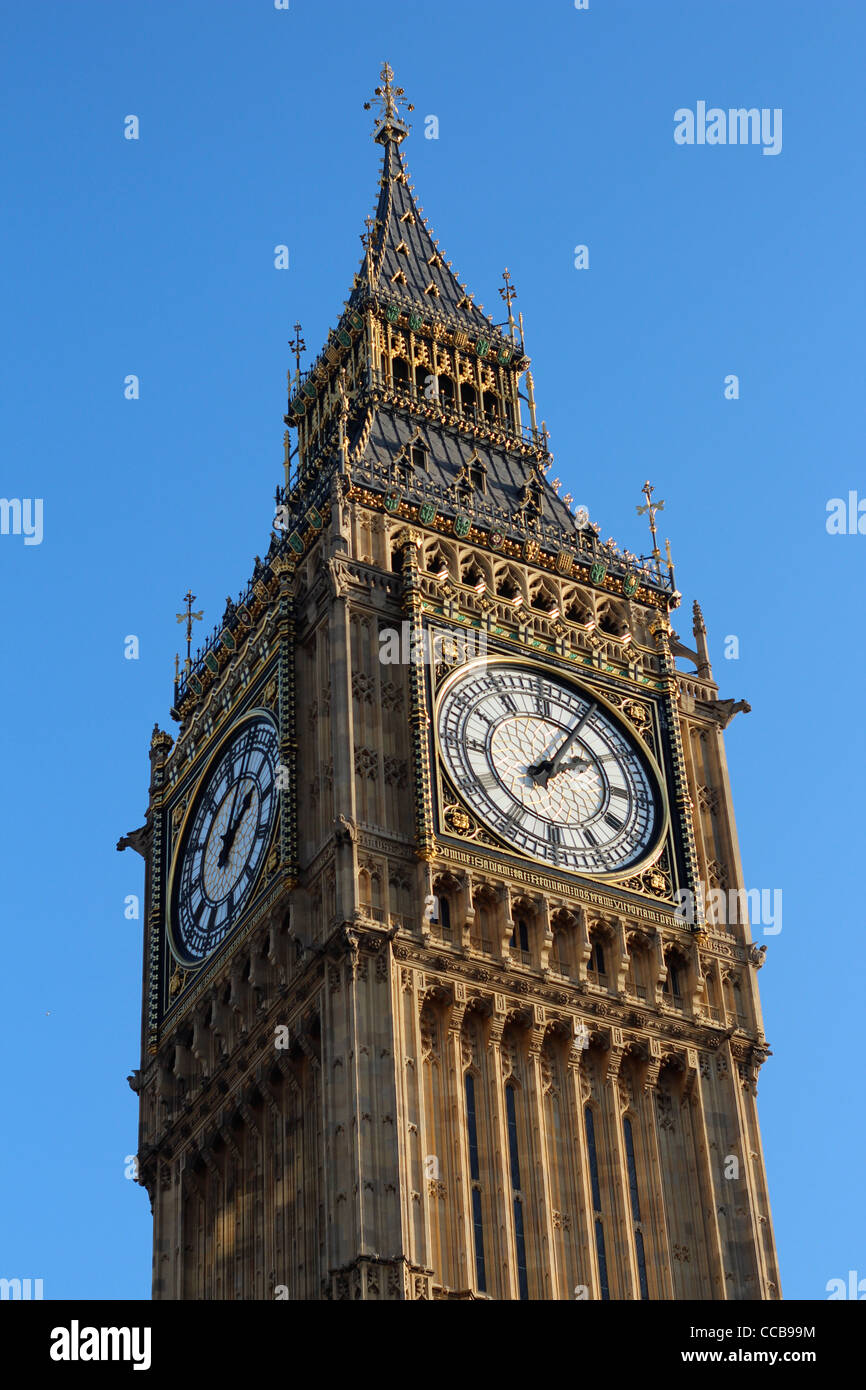 Big Ben, Westminster, blauer Himmel, schönen Tag Stockfoto