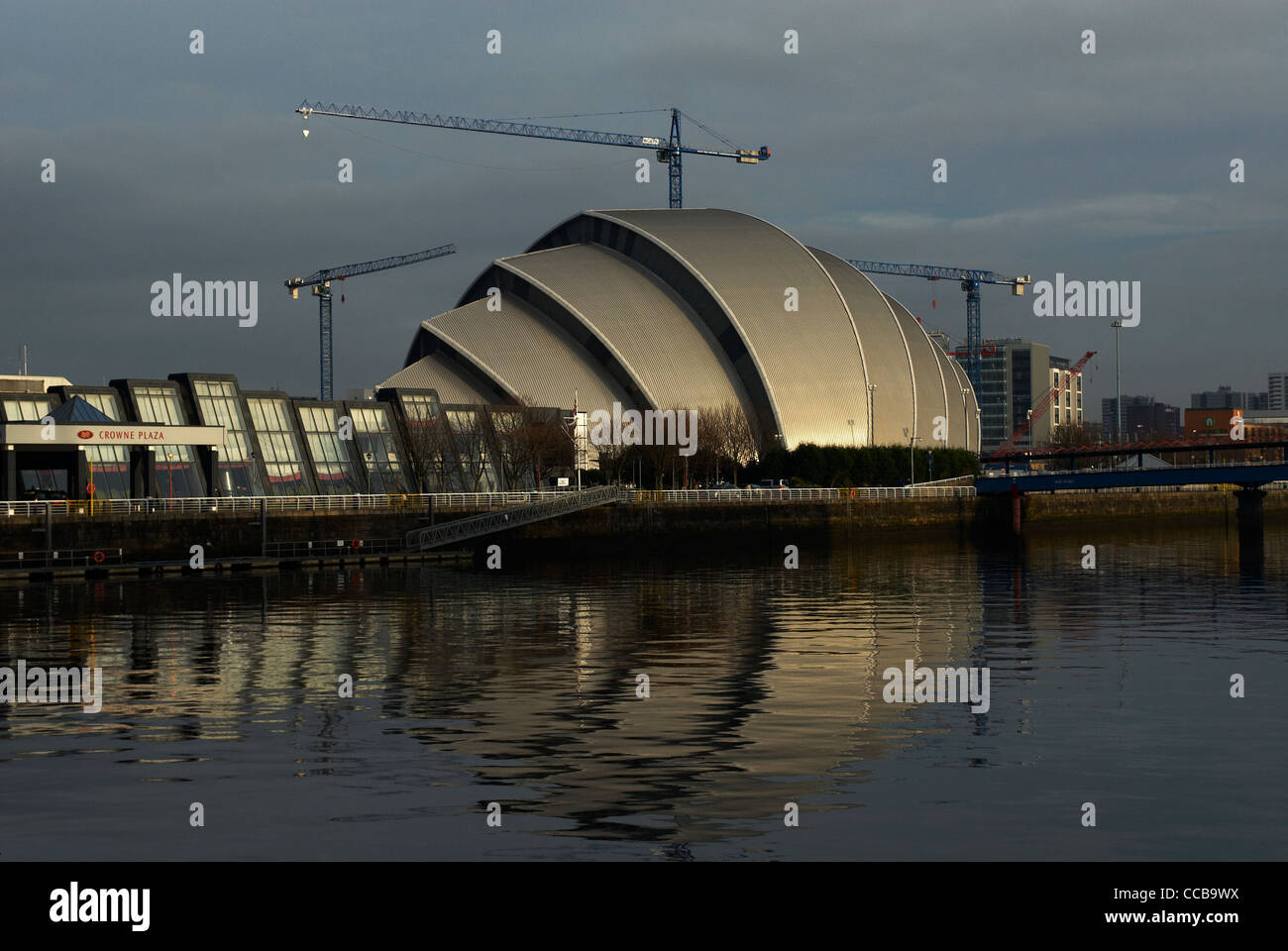 SECC Glasgow River Clyde Stockfoto