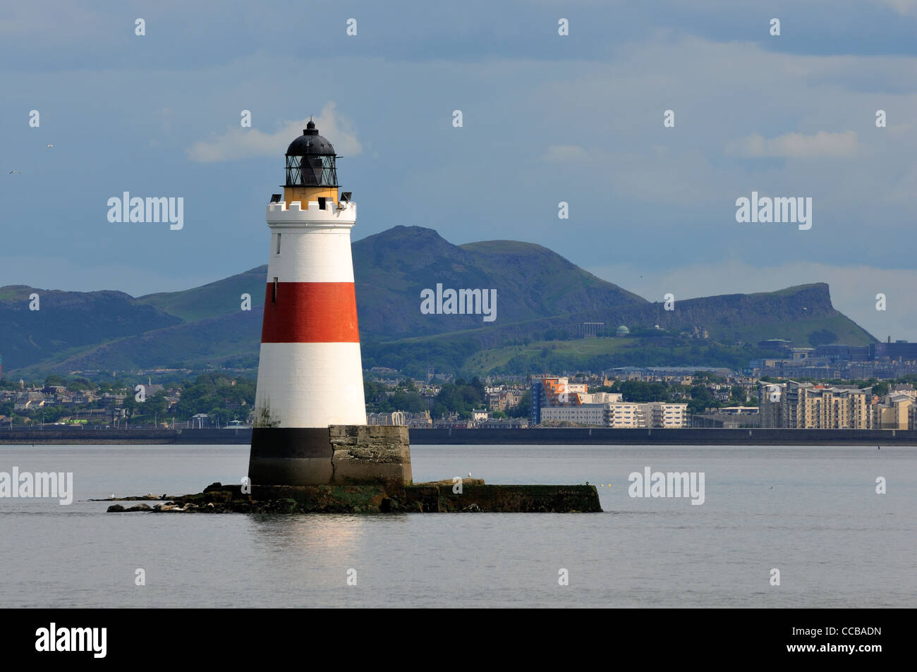 Oxcars Leuchtturm, Firth of Forth Stockfoto