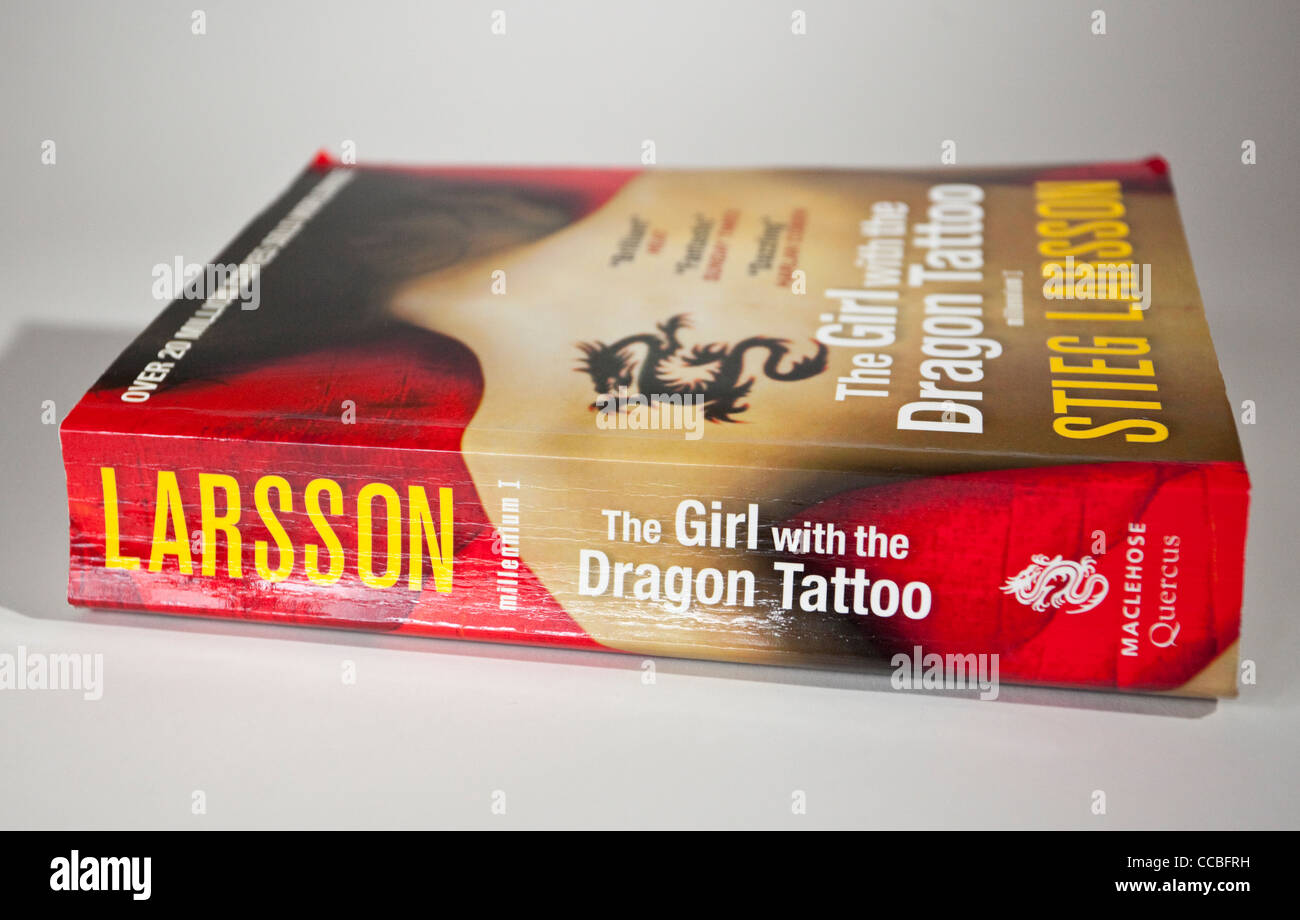 Das Mädchen mit dem Dragon Tattoo Buch Stockfoto