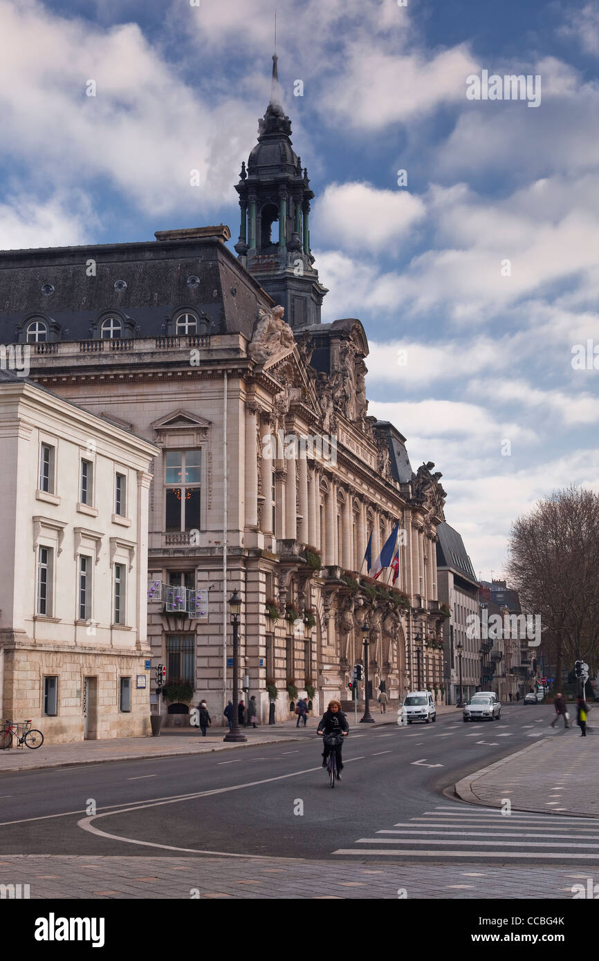 Hotel de Ville oder Town Hall, Tours, Frankreich. Stockfoto