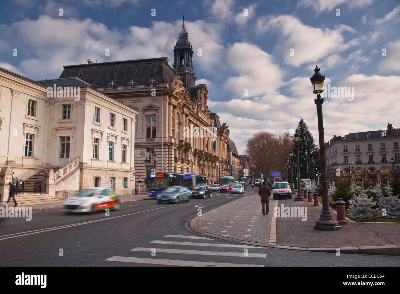 Hotel de Ville oder Town Hall, Tours, Frankreich. Stockfoto