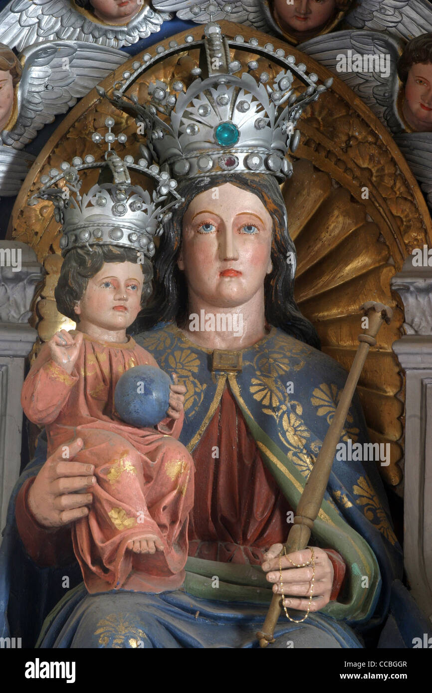 Jungfrau Maria mit dem Jesuskind Stockfoto