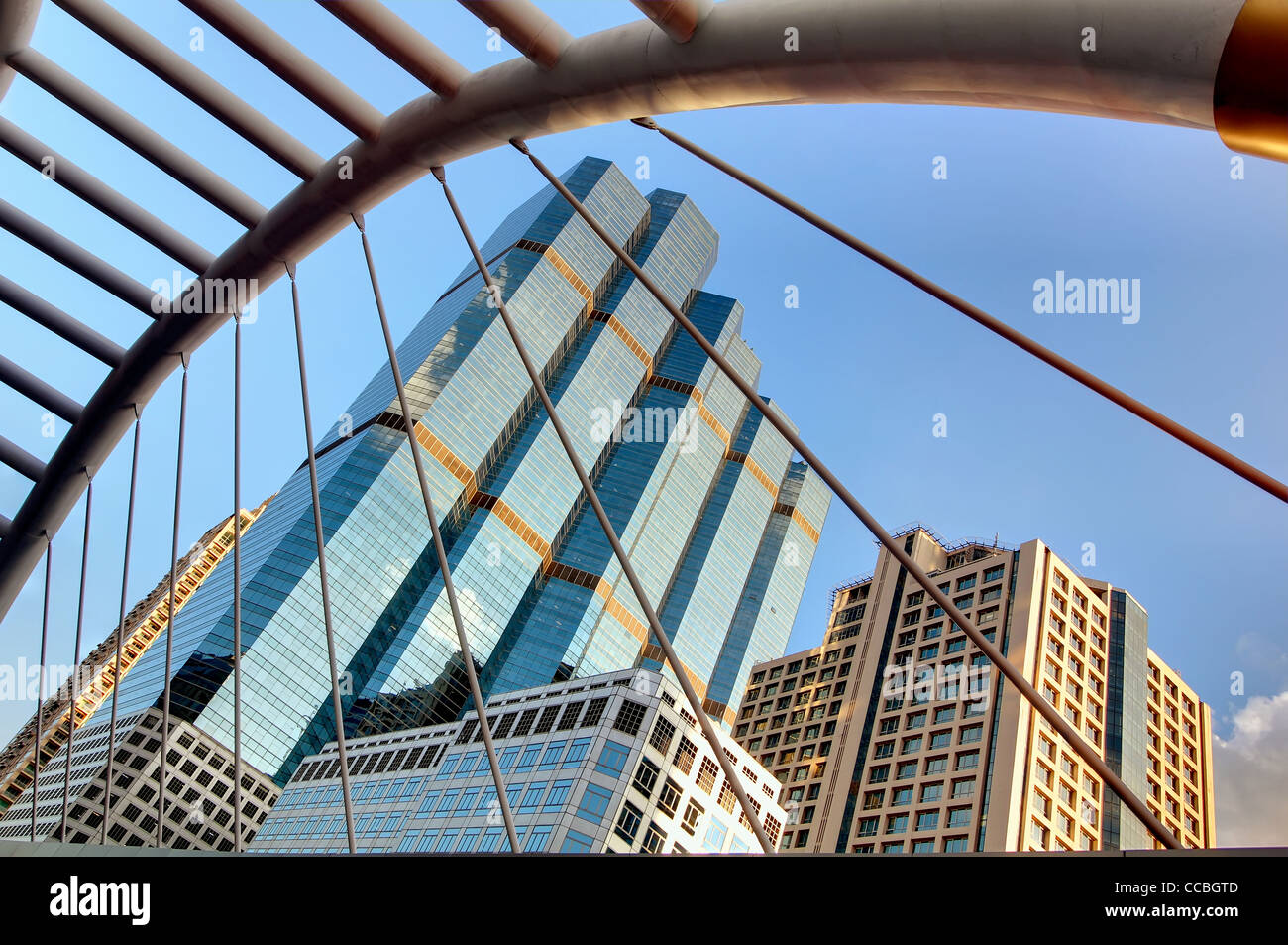 BRT Skyway | Kreuzung Sathorn | Bangkok Stockfoto