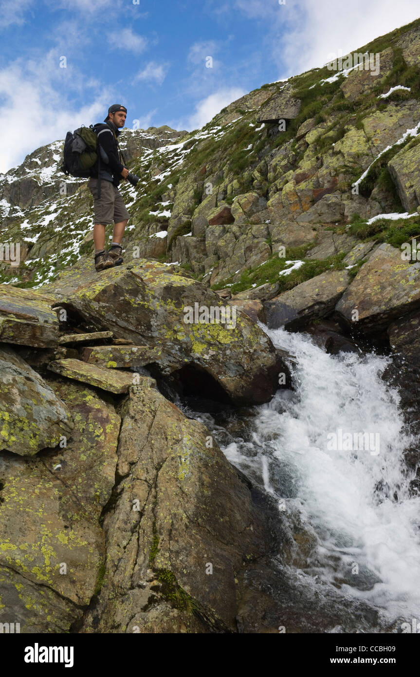 Rhein entspringt, Oberalppass, Schweiz Stockfotografie - Alamy