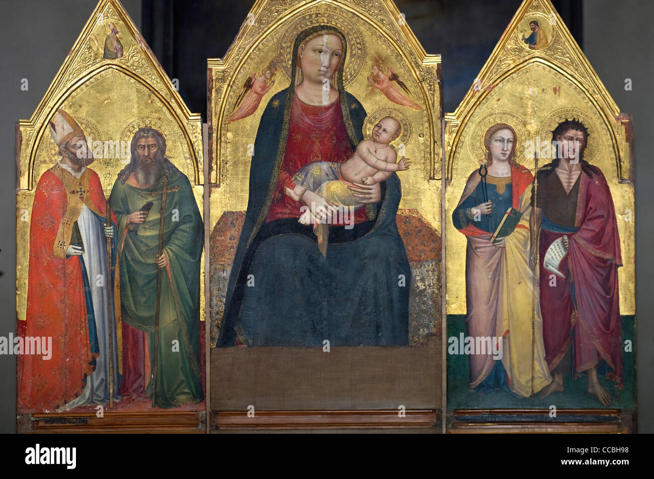 Triptychon in der Collegiata di Sant, Empoli, Italien Stockfoto