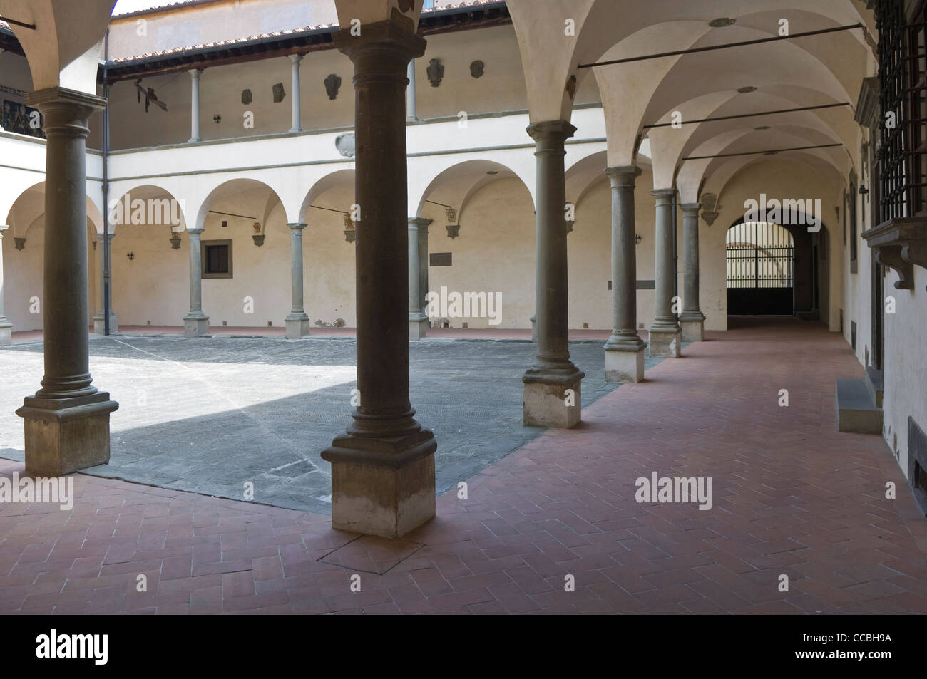 Kreuzgang der Collegiata di Sant, Empoli, Italien Stockfoto