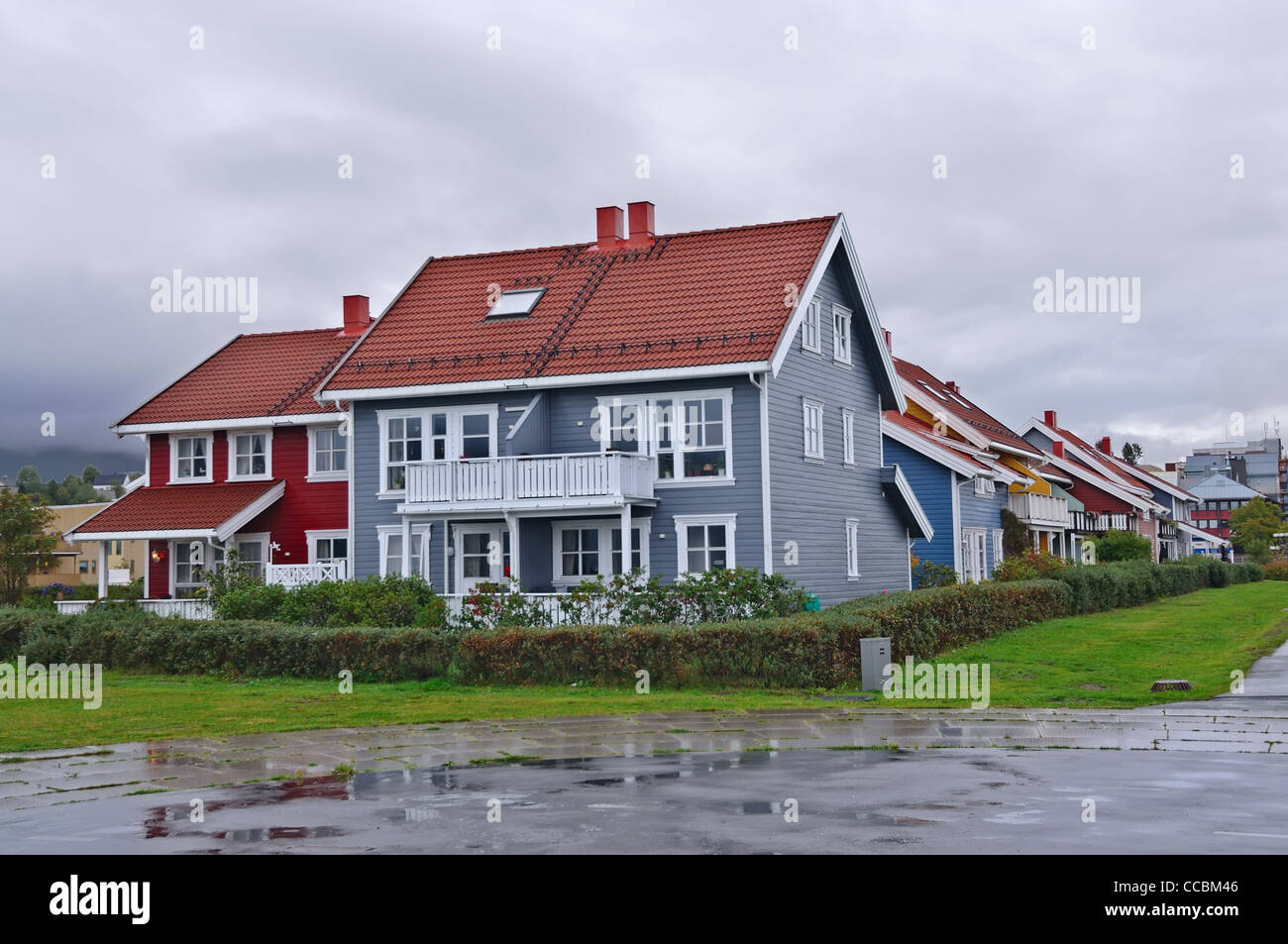 Norwegen: Korgen Stadtansicht Stockfoto