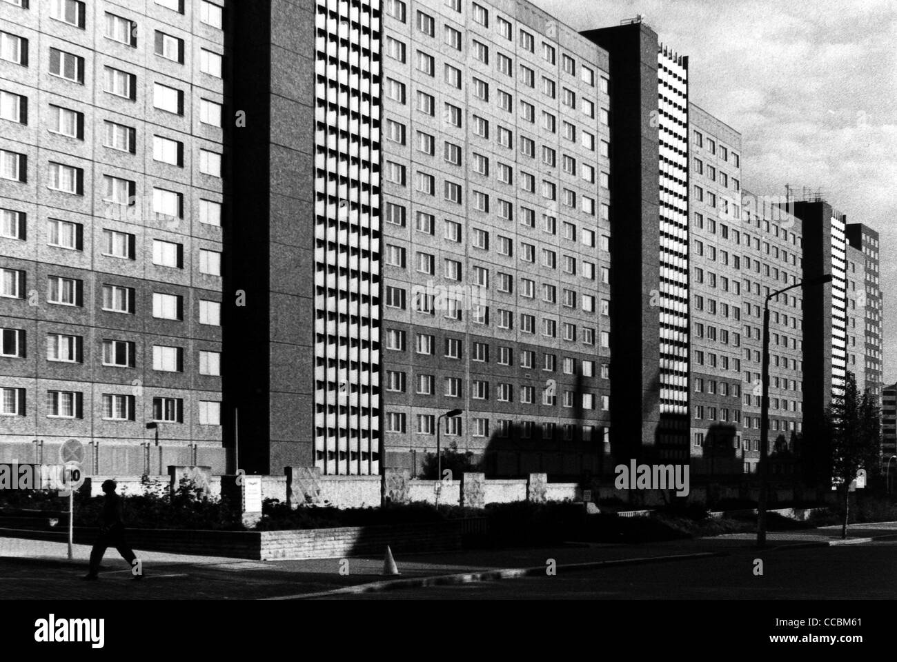 Hauptsitz des Ministeriums für Staatssicherheit der DDR in Berlin im August 1989. Stockfoto