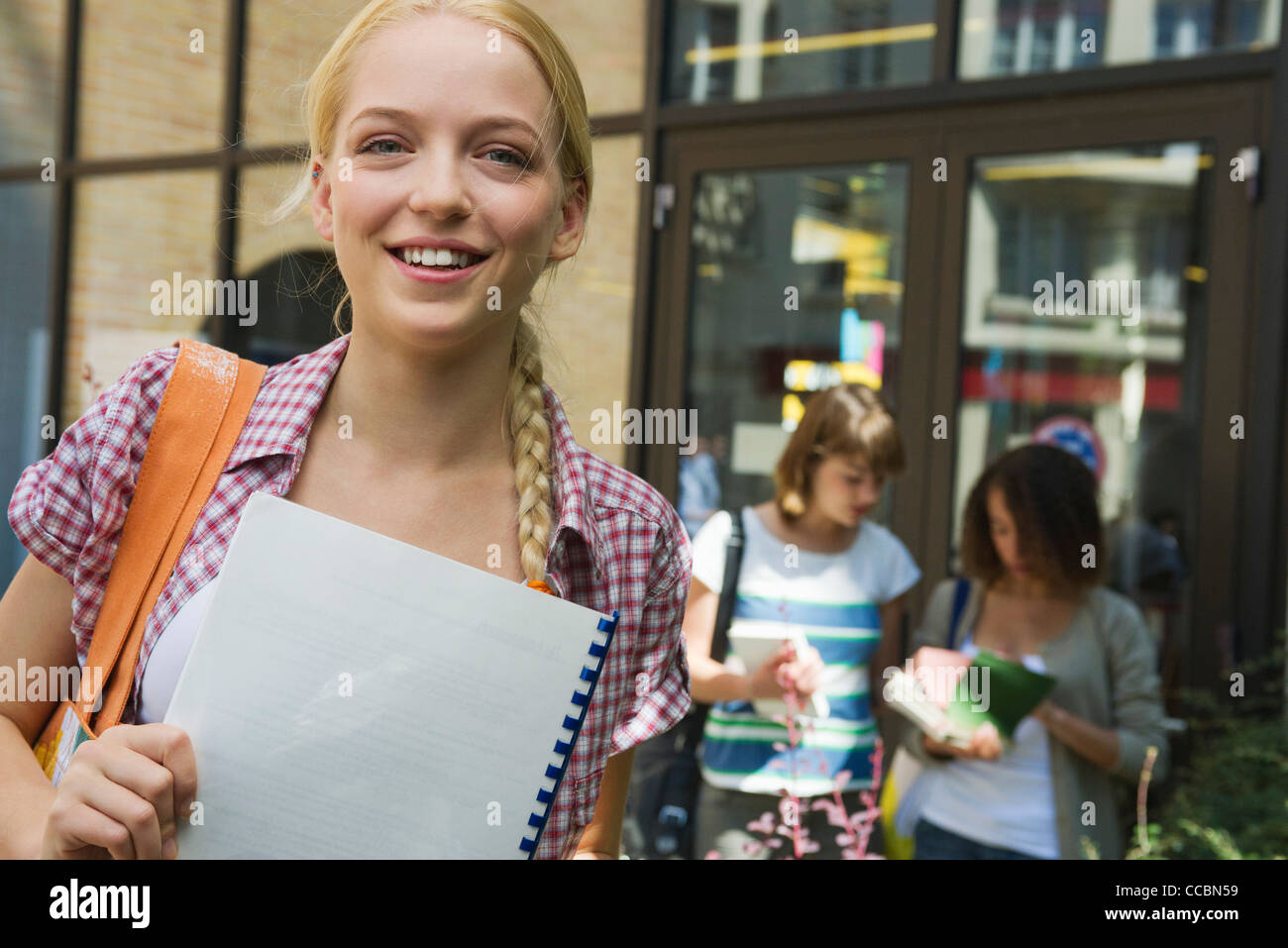 Weibliche College-Student, portrait Stockfoto