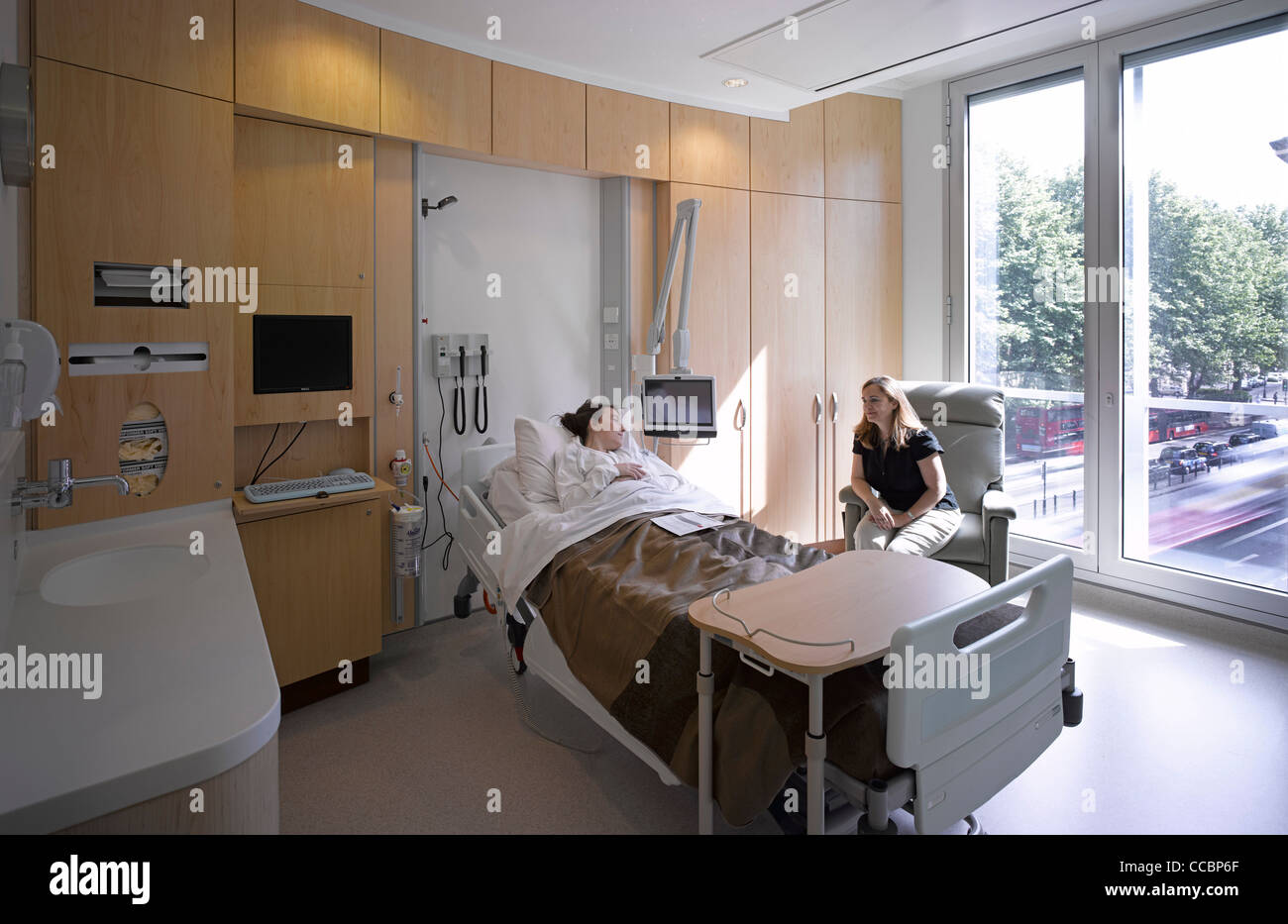 Die Londoner Klinik ist ein Spezialist für £ 80 Millionen Krebszentrum Designed By Anshen & Allen und eröffnete im Februar 2010 die Londoner Klinik Stockfoto