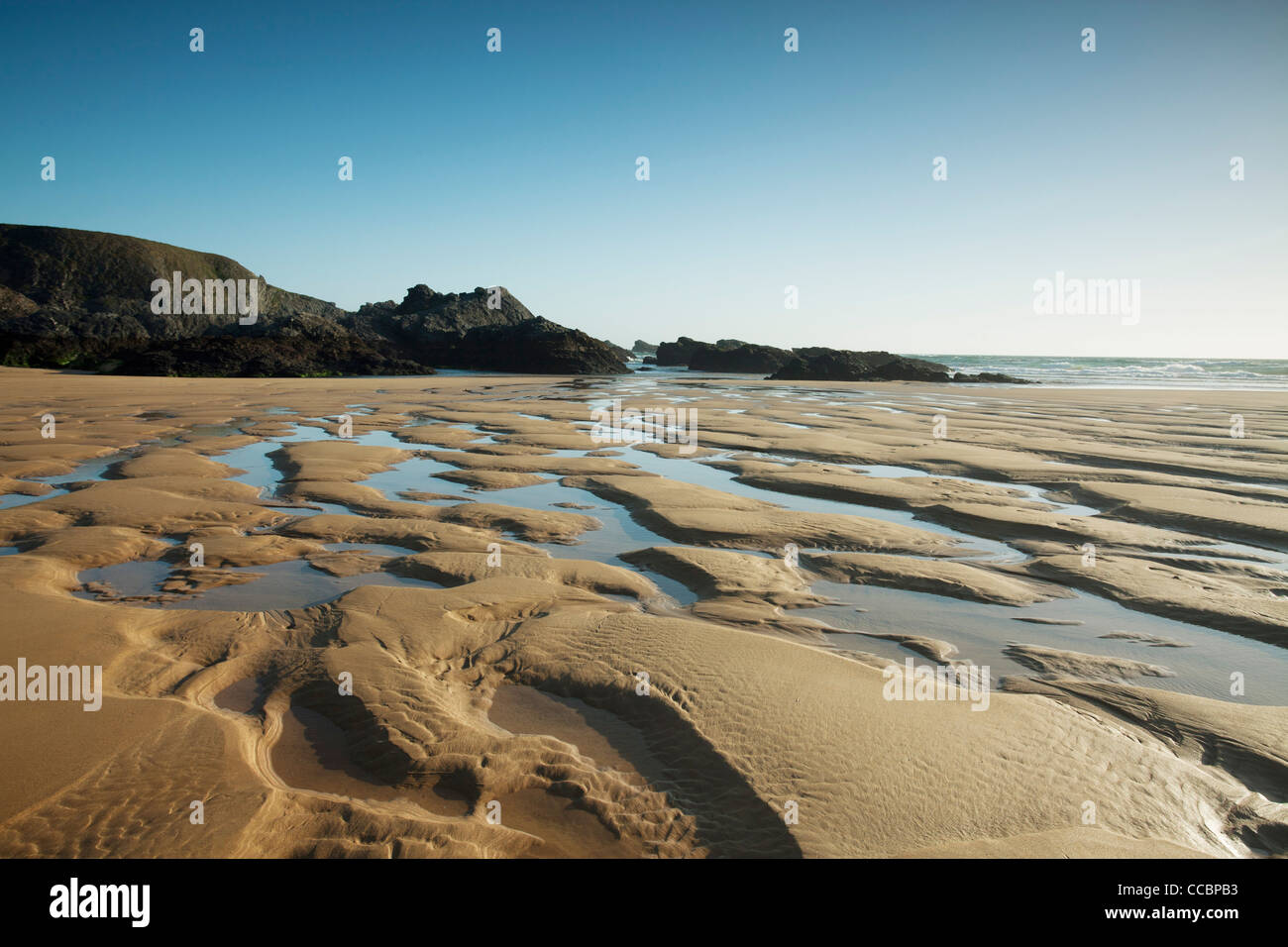 Plage de Donnant, Belle-Ile-de-Mer, Morbihan, Bretagne, Frankreich Stockfoto