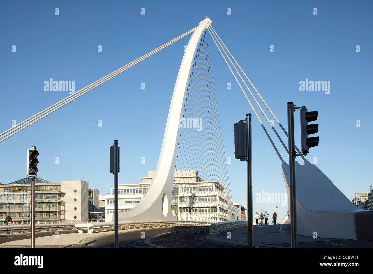 Samuel Beckett Bridge, Santiago Calatrava, Dublin, Irland, 2009 Stockfoto