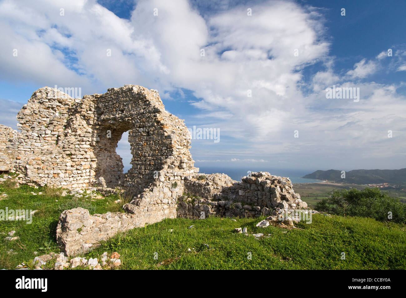 Quirra Burg, Villaputzu, Cagliari Bezirk, Sardinien, Italien, Europa Stockfoto