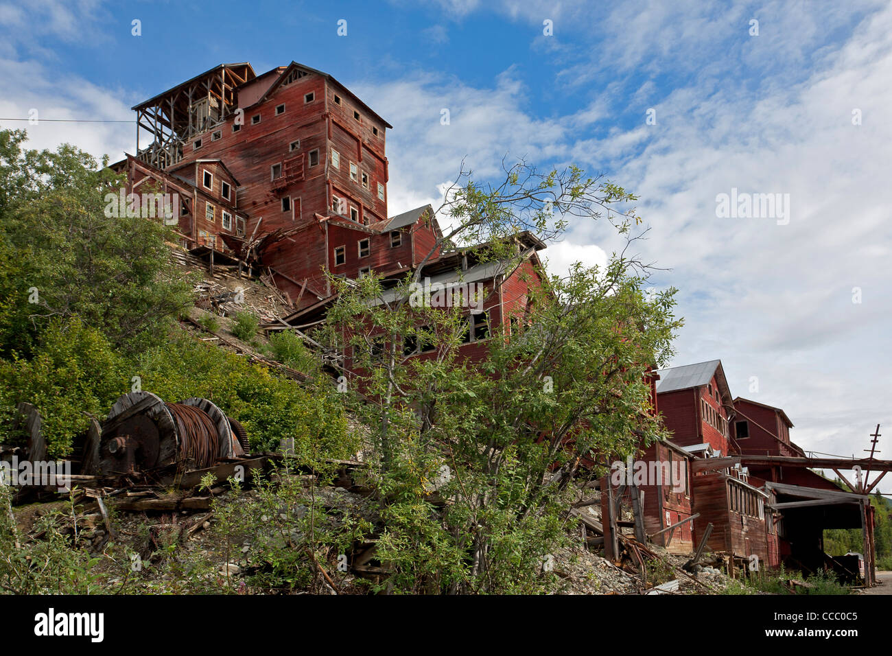 Kennicott Kupfermine. Wrangell-St.-Elias-Nationalpark. Alaska. USA Stockfoto