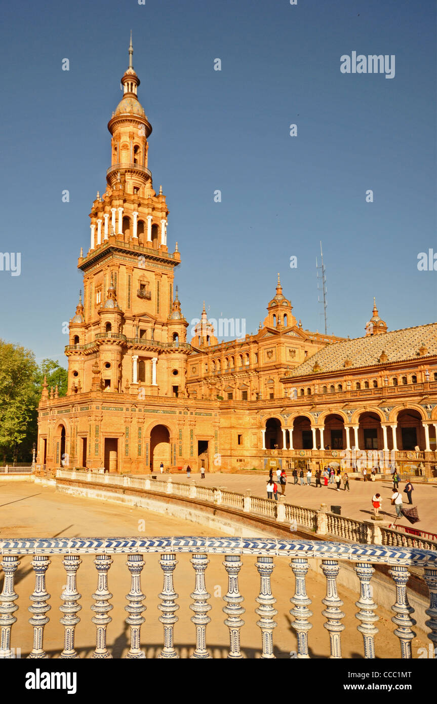 Europa, Spanien, Sevilla, Plaza Espana (1929) Stockfoto