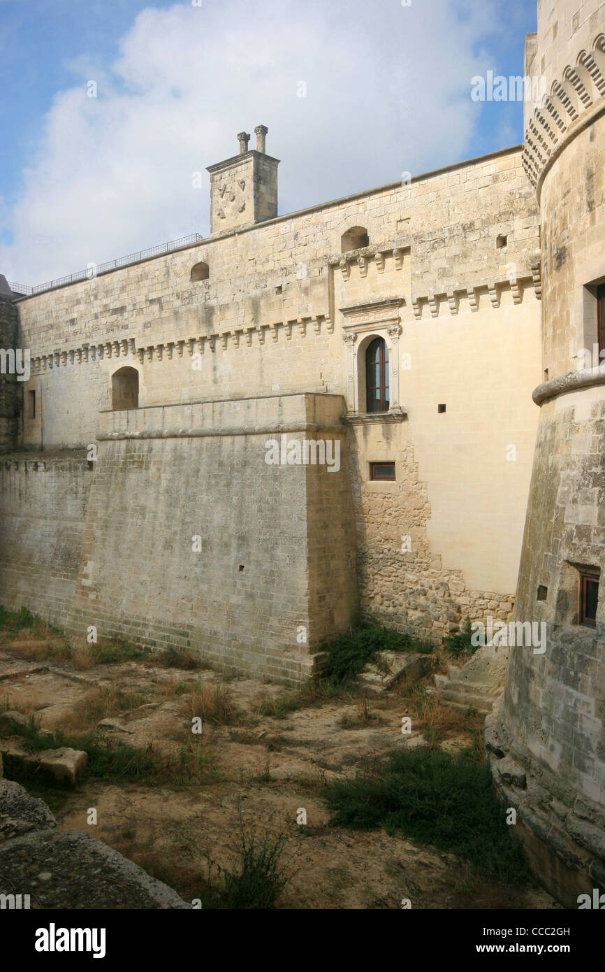 Die Burg, salentinische Halbinsel, Anjous San Cataldo, Apulien, Italien Stockfoto