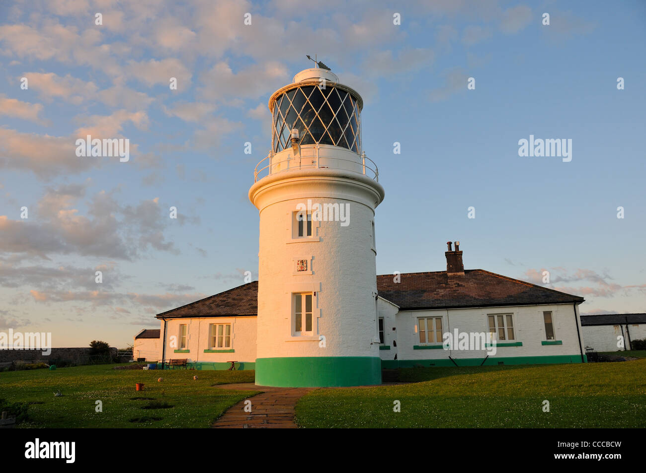St Bees Head Lighthouse, Cumbria Stockfoto