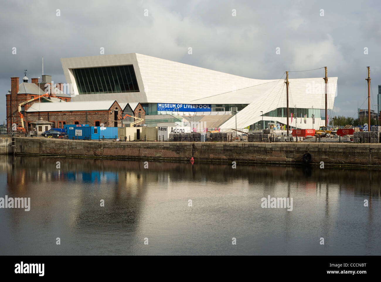 Museum von Liverpool, 3XN, 2011, dockt Außenansicht über Stockfoto