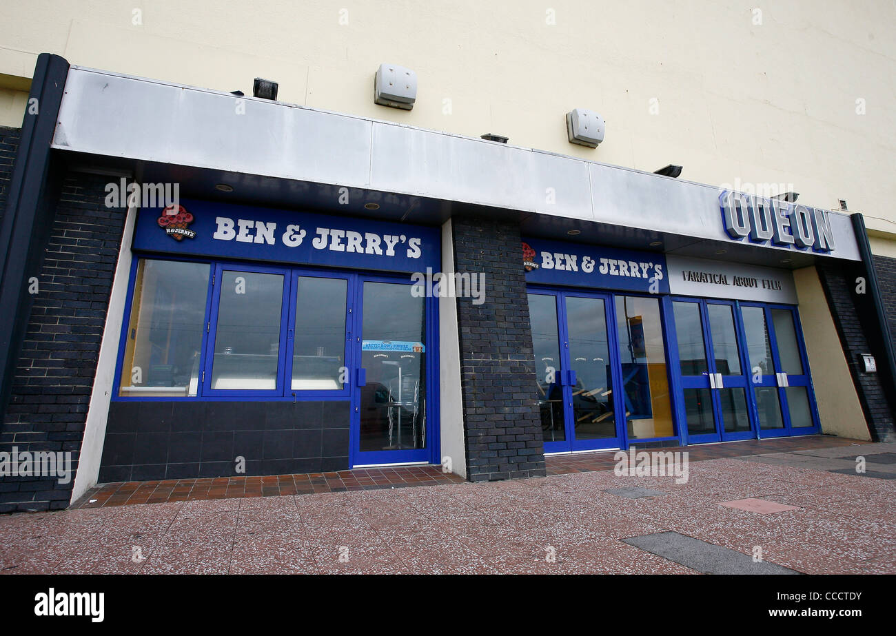 Ben &amp; Jerrys Eisdiele im Odeon Kino in Brighton. Stockfoto