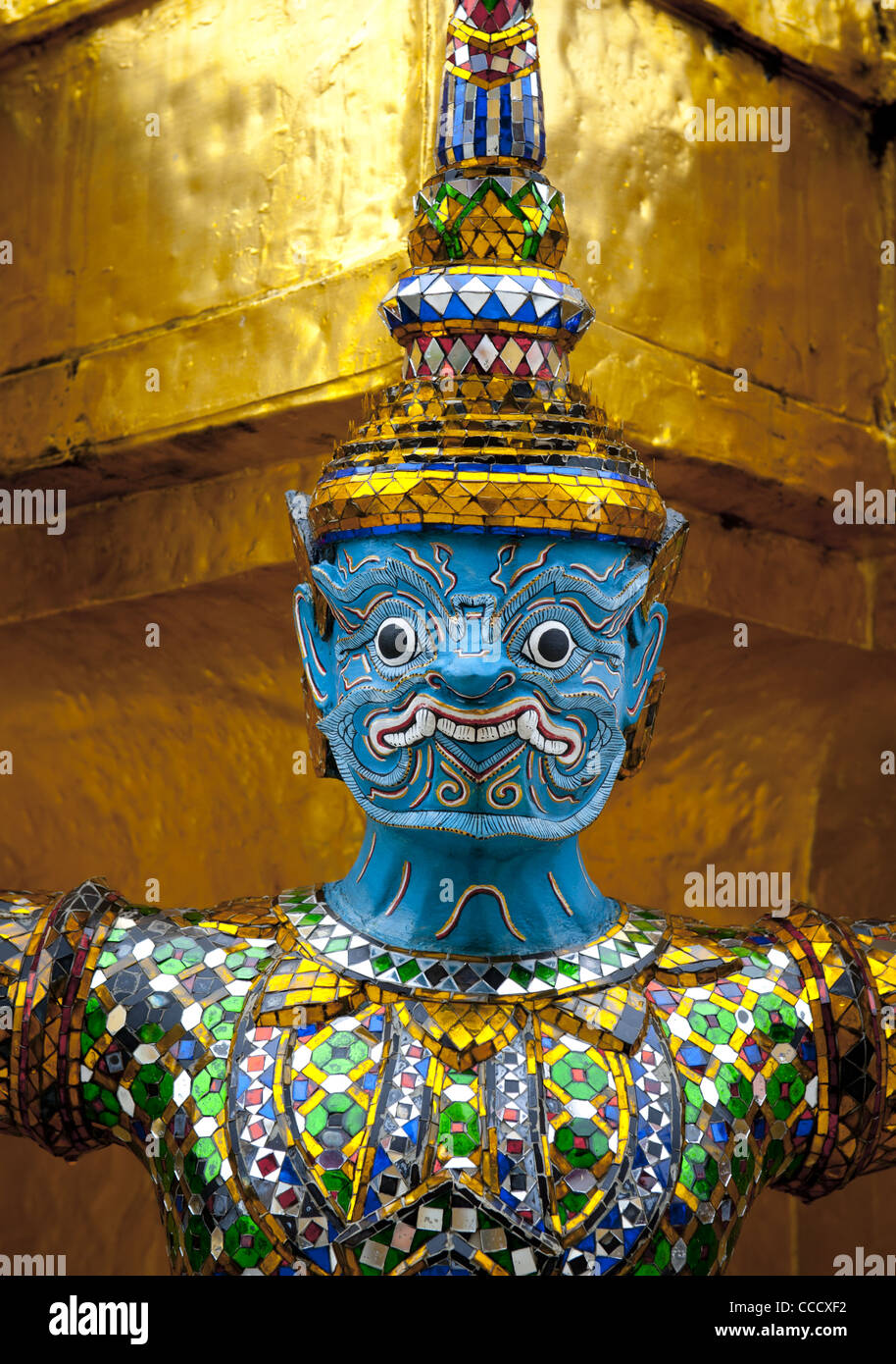 Details aus dem Grand Palace in Bangkok in Thailand Stockfoto