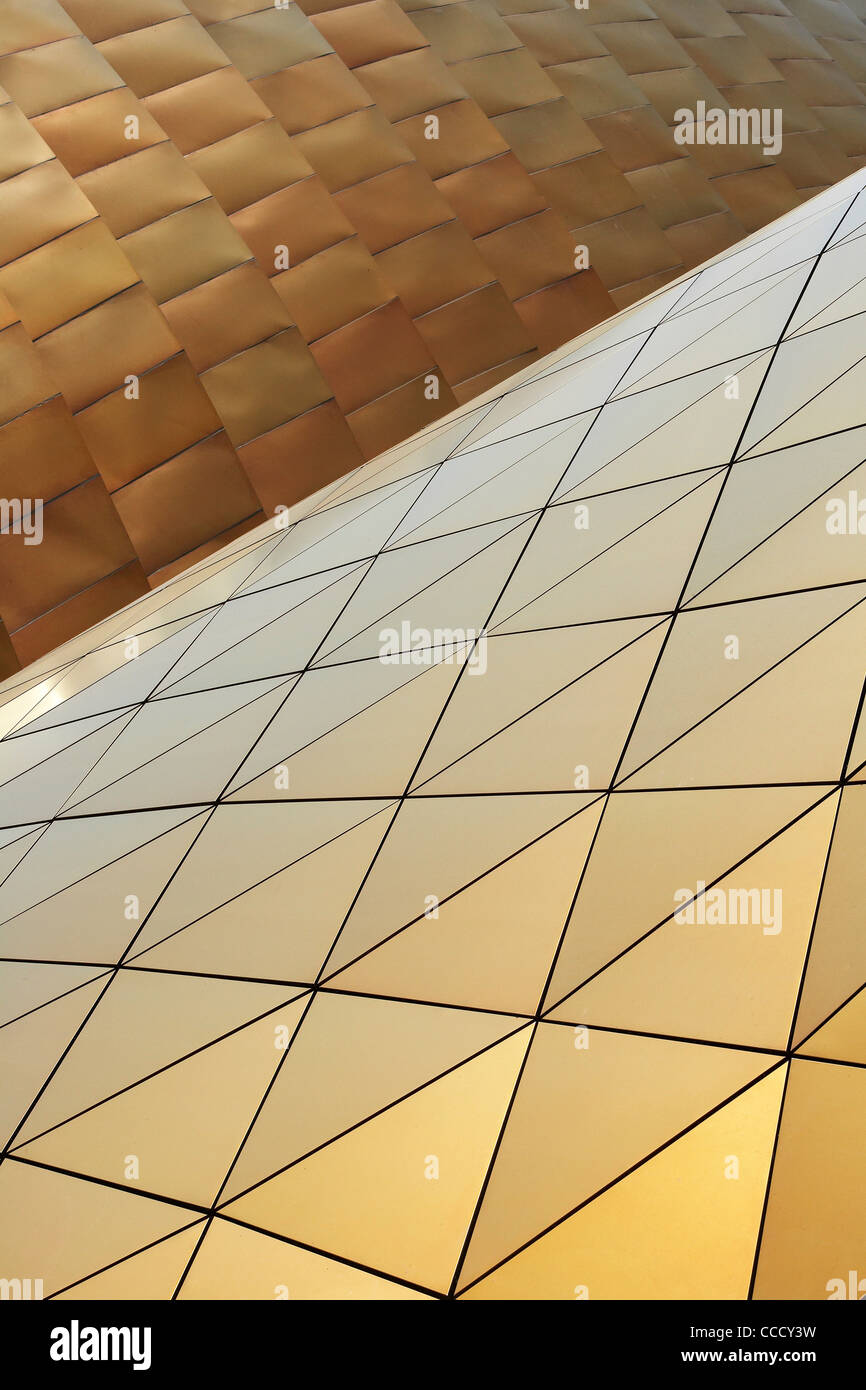 Erstellt von britischen Architekten Lord Norman Foster, Vereinigte Arabische Emirate Pavillon wurde entwickelt, um eine Sanddüne ähneln. Die Stockfoto