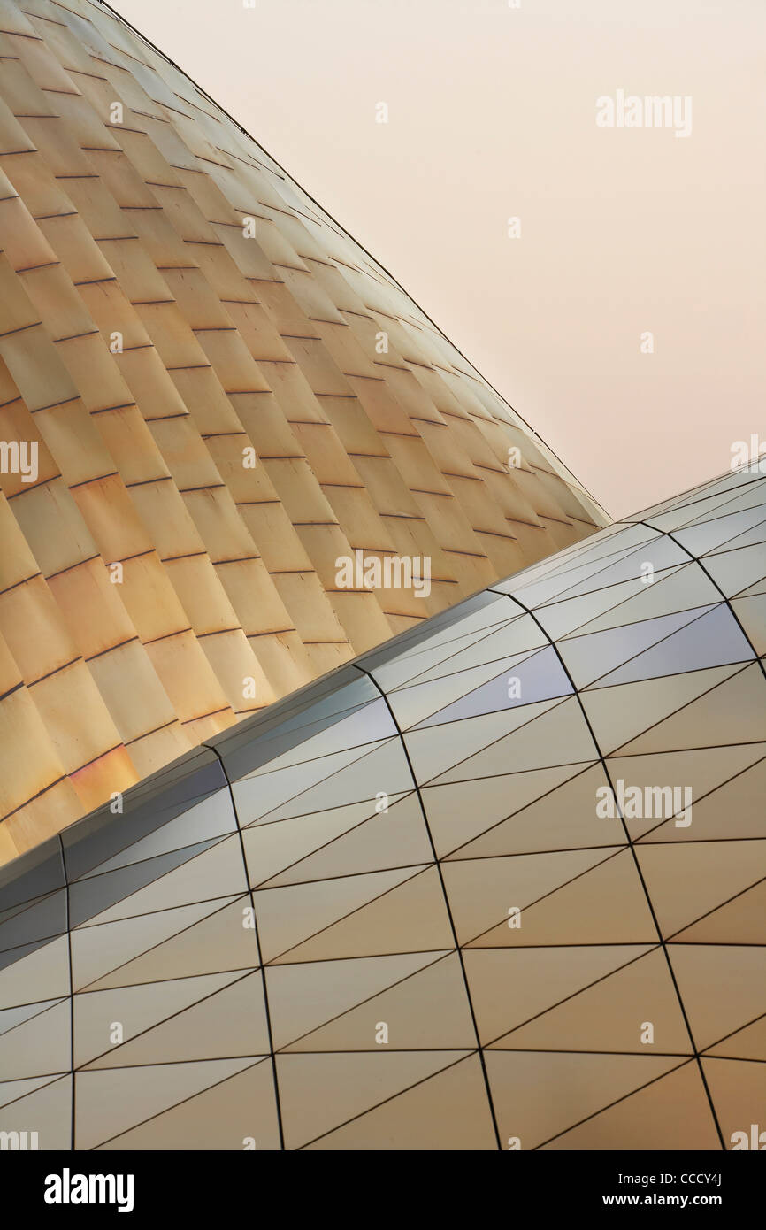 Erstellt von britischen Architekten Lord Norman Foster, Vereinigte Arabische Emirate Pavillon wurde entwickelt, um eine Sanddüne ähneln. Die Stockfoto