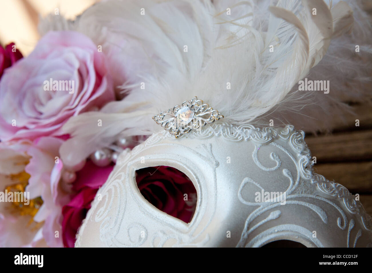 Venezianische Hochzeit Maske Stockfoto
