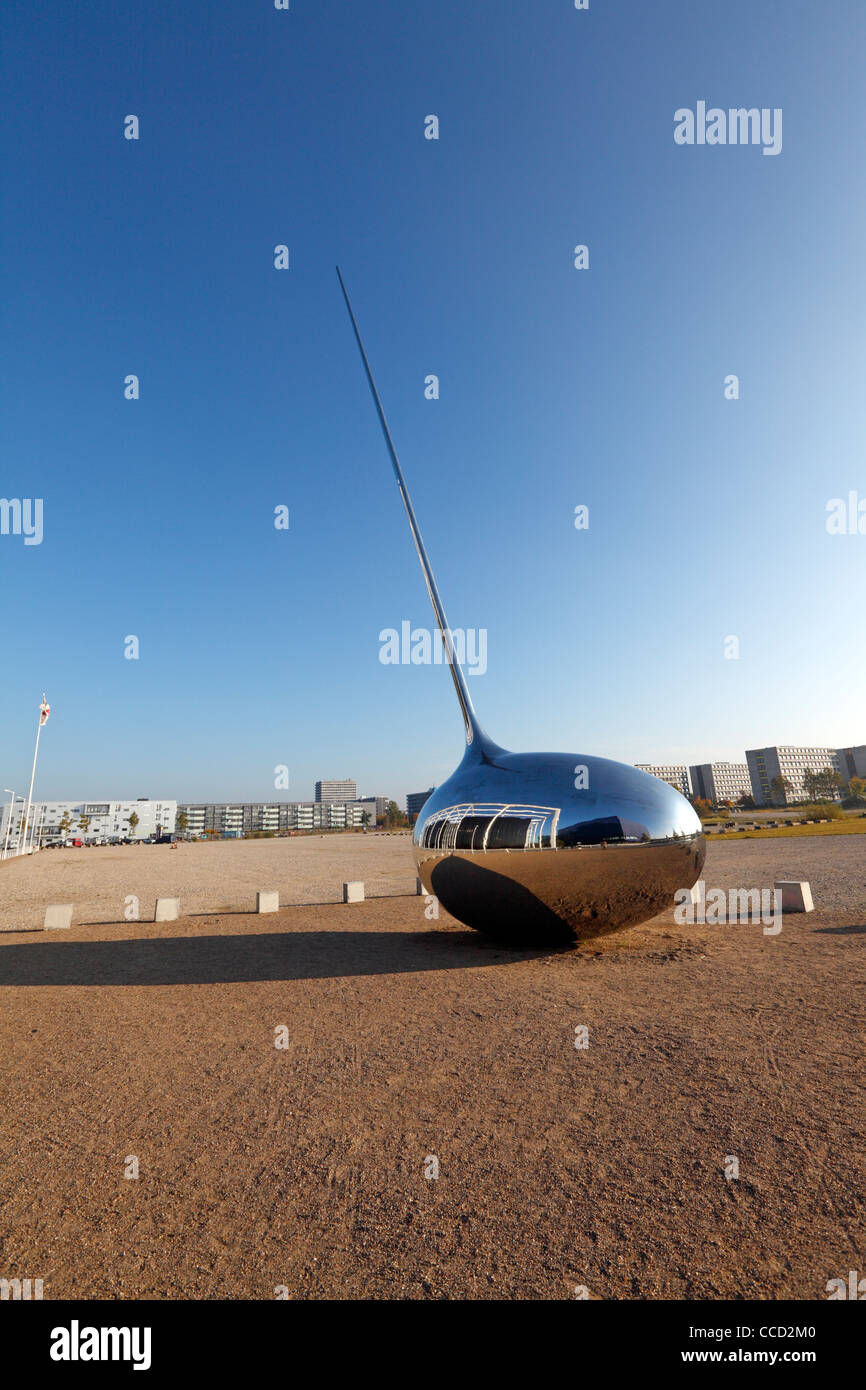 Die 'Empfänger' Skulptur von der Deutschen Kunst Gruppe Inges Idee vor der dänischen Broadcasting Corp.-DR neue Radio- und TV-Haus Stockfoto