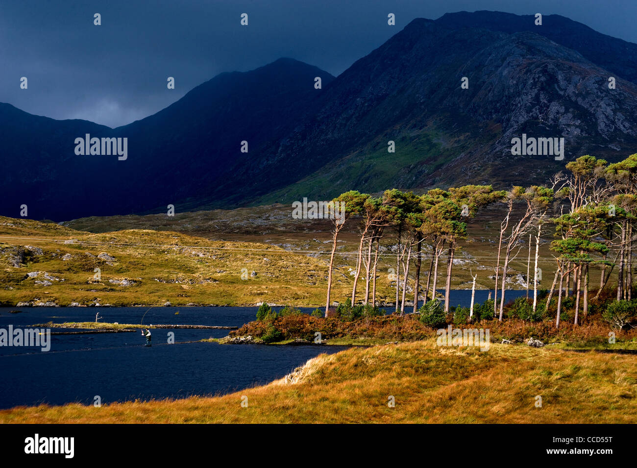 Derryclare Lough, Connemara, Galway. Stockfoto